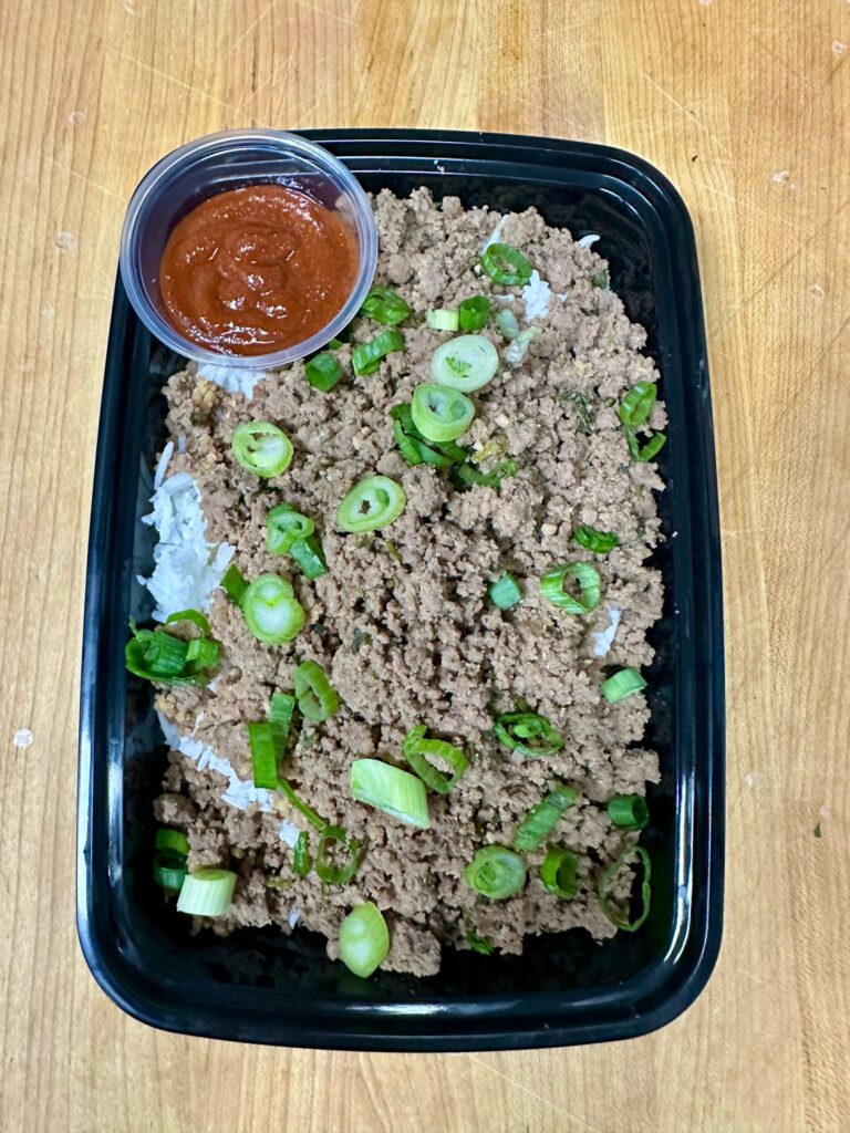 Korean Ground Beef Plate