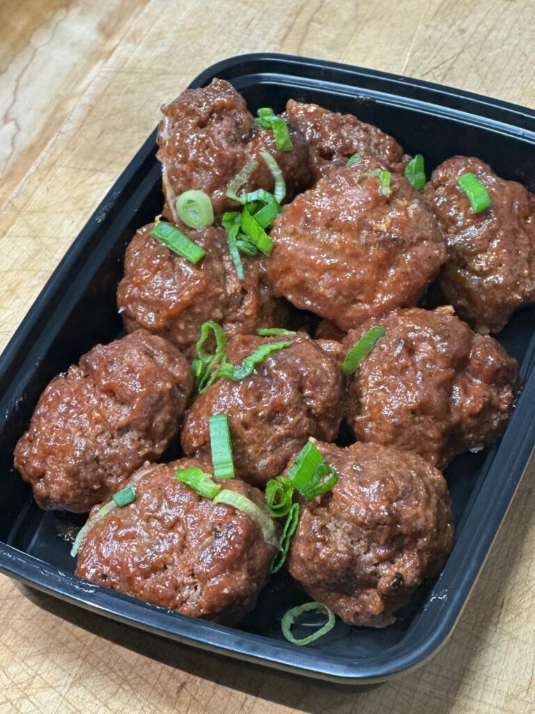asian bbq meatballs