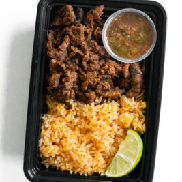 Steak Al Pastor with Spanish Rice