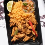 Chicken Fajitas with Spanish Rice by Fitlicious Meal Prep